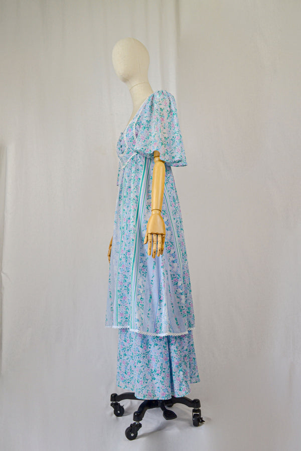 BUGLOSS - 1970s Vintage Richard Shops Prairie Dress - Size S