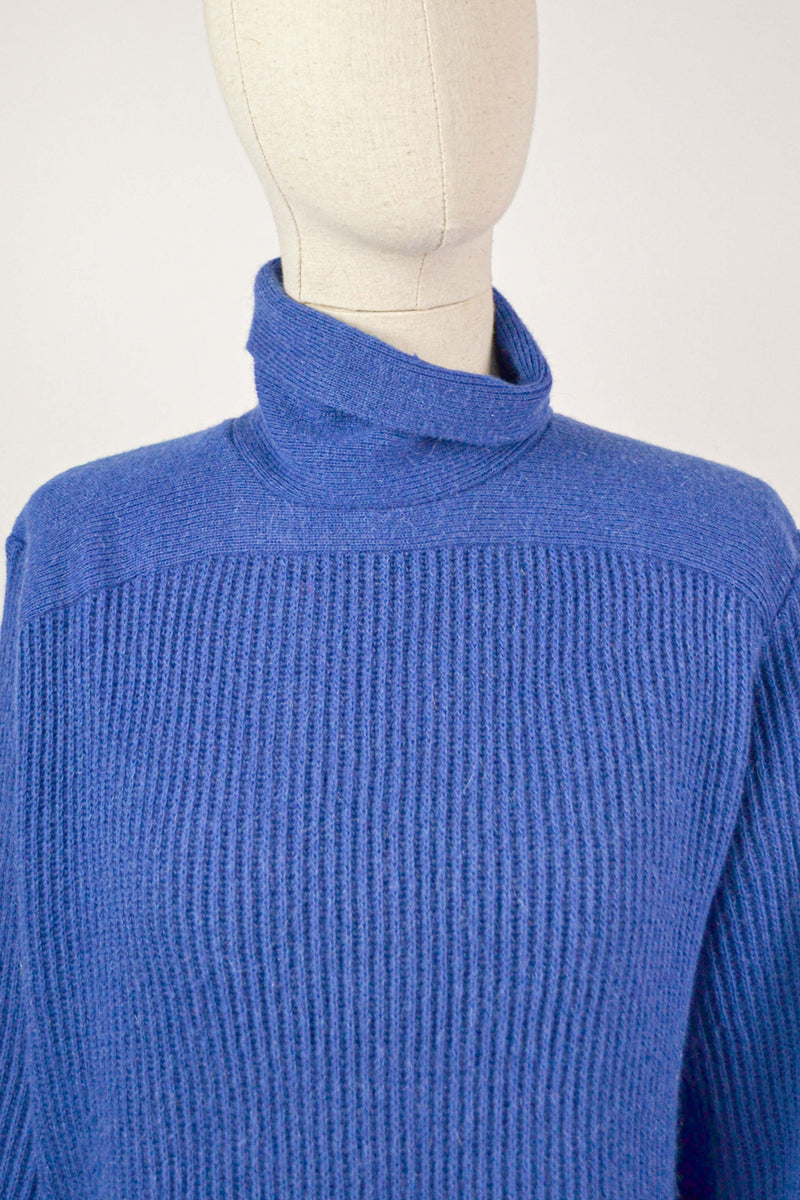 COBALT - 1980s Vintage Anastasia Paris by François Viannay jumper - Size M