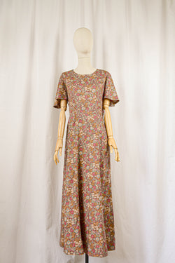 DRIED FLOWERS - 1970s Vintage Cacharel Liberty Floral Print Dress - Size S-M