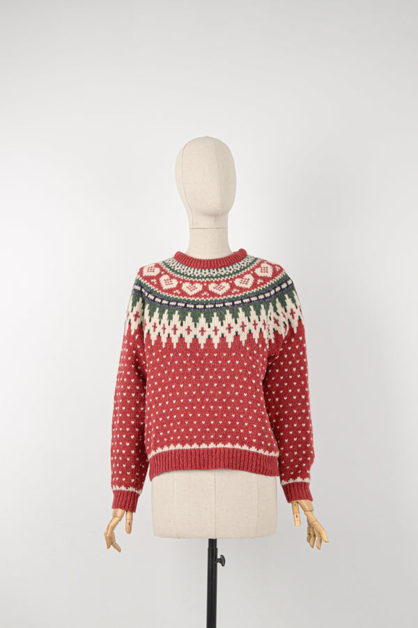 CANDY HOUSE - 1980s Vintage Woolrich Wool Jumper - Size S/M