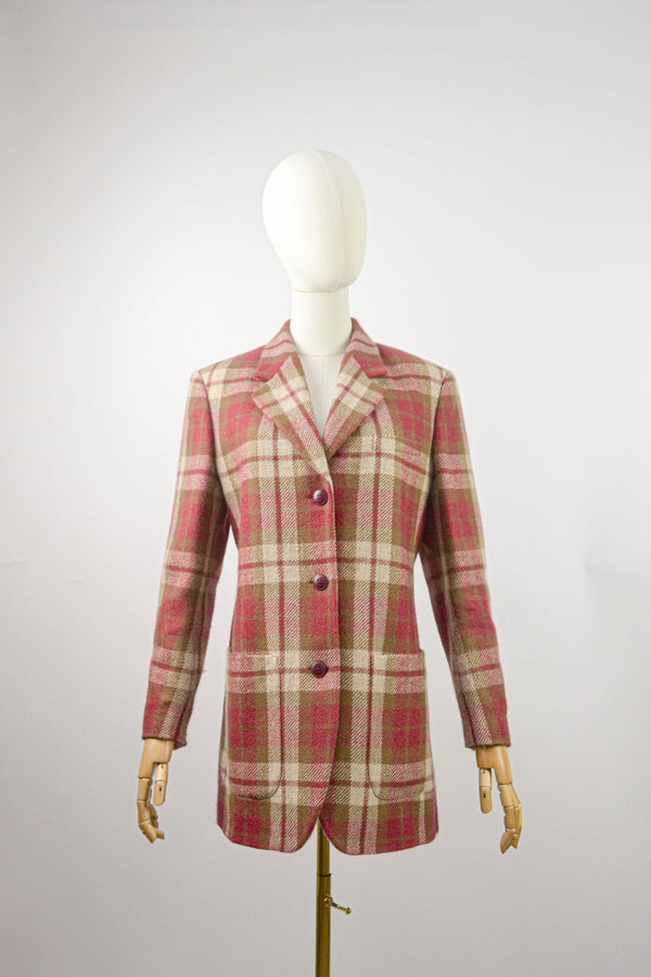 HAWTHORN - 1990s Vintage Cacharel Red Plaid Jacket - Size M