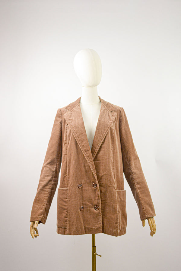 HEATHER - 1980s Vintage Laura Ashley Corduroy Jacket - Size S/M