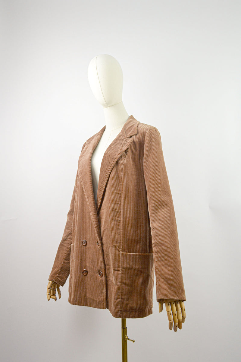 HEATHER - 1980s Vintage Laura Ashley Corduroy Jacket - Size S/M