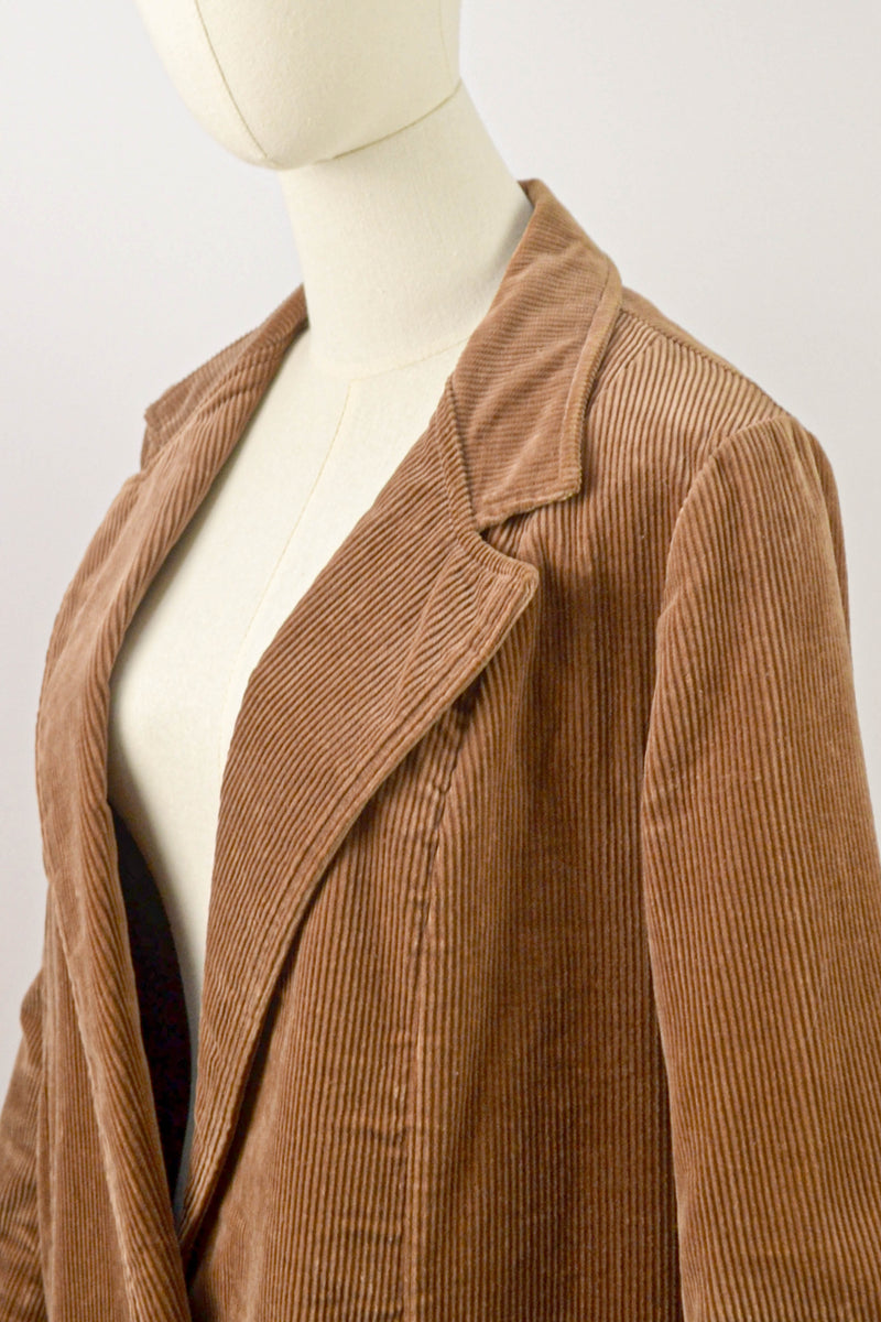 HEATHER - 1980s Vintage Laura Ashley Corduroy Jacket - Size S/M