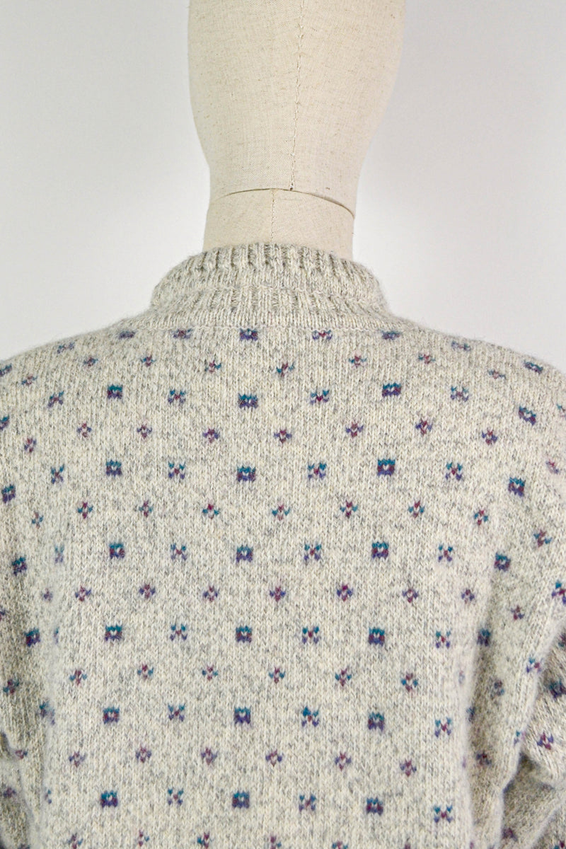 KITTY HARMONY - 1990s Vintage Woolrich Intarsia Cat Wool Jumper - Size M/L