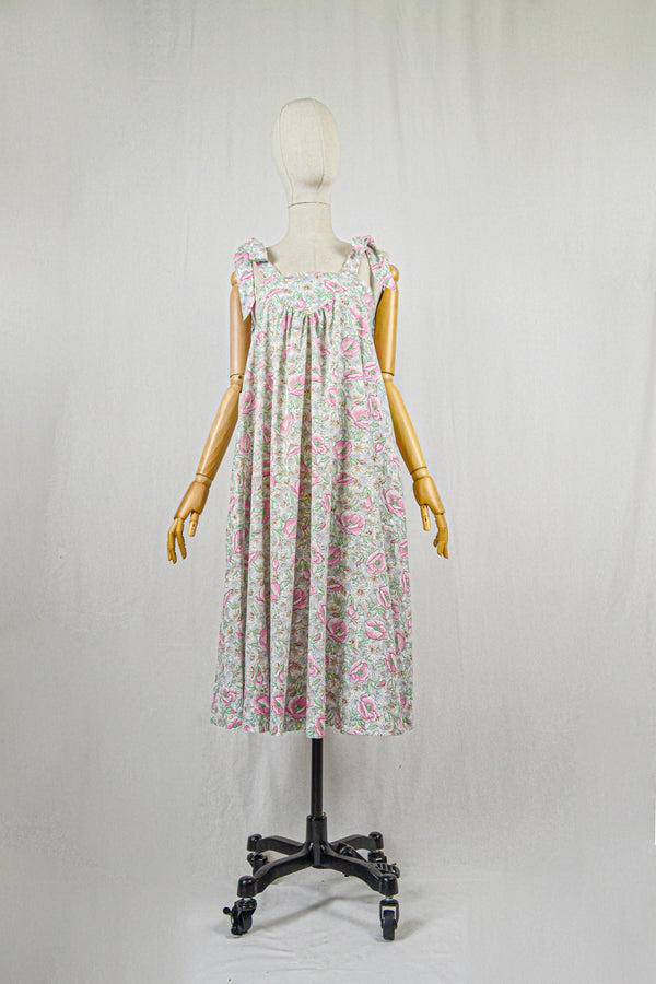 MONTROSE - 1970s Vintage Floral Dress - Size S