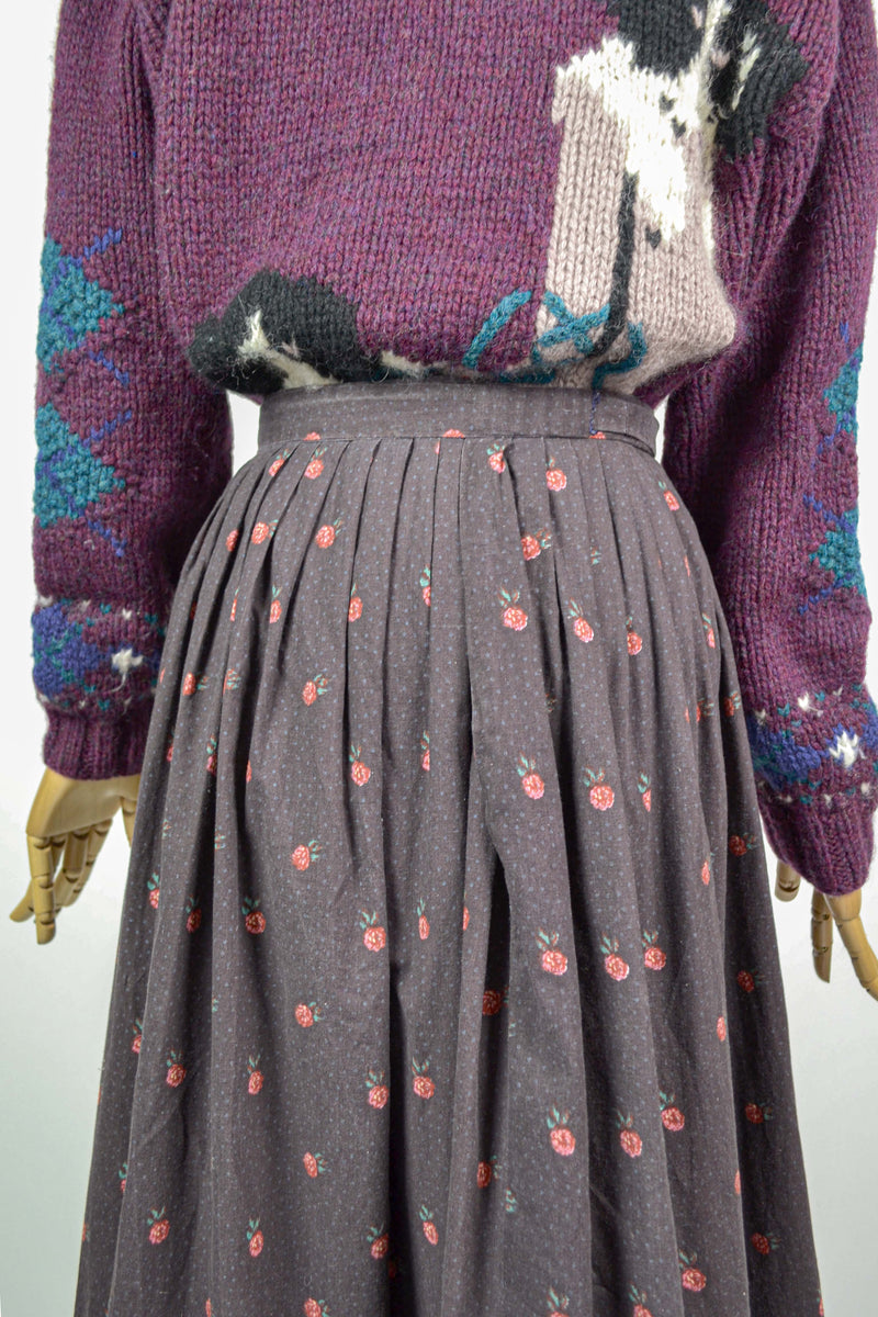 NOLA - 1970s Vintage Cotton Apron Skirt - Size M