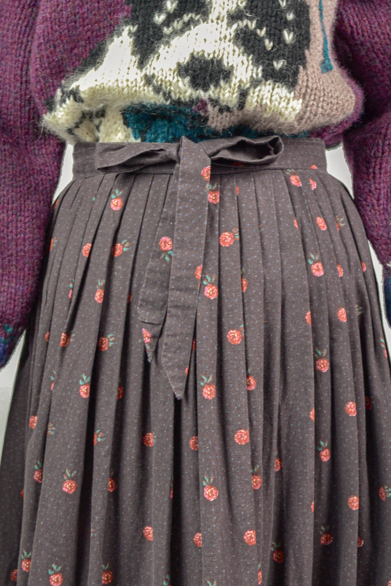 NOLA - 1970s Vintage Cotton Apron Skirt - Size M