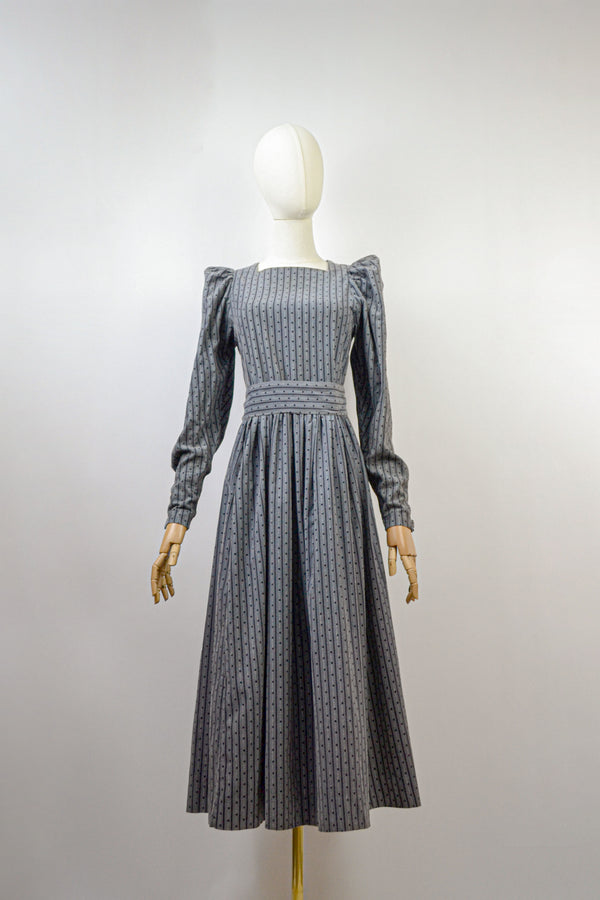 SHADOW - 1980s Vintage Laura Ashley Corduroy Dress - Size S