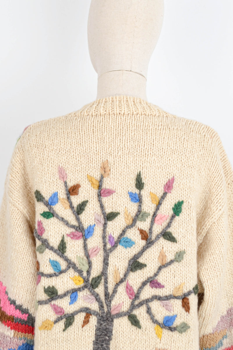 SPRING AWAKENS -  1980s Vintage Dobrila Cardigan - Size S/M
