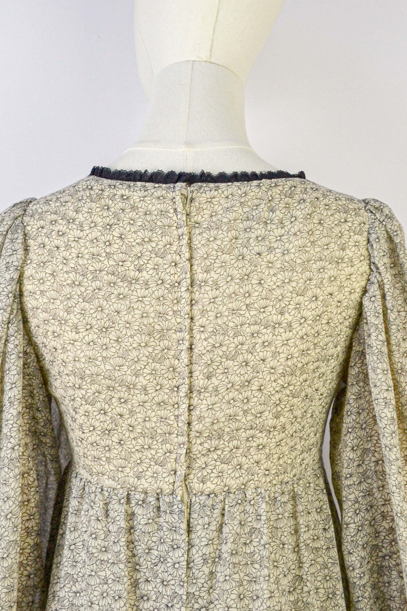 SYMPHONY - 1970s One of a Kind Kati ast Laura Phillips Empire Waist Maxi Dress - Size S