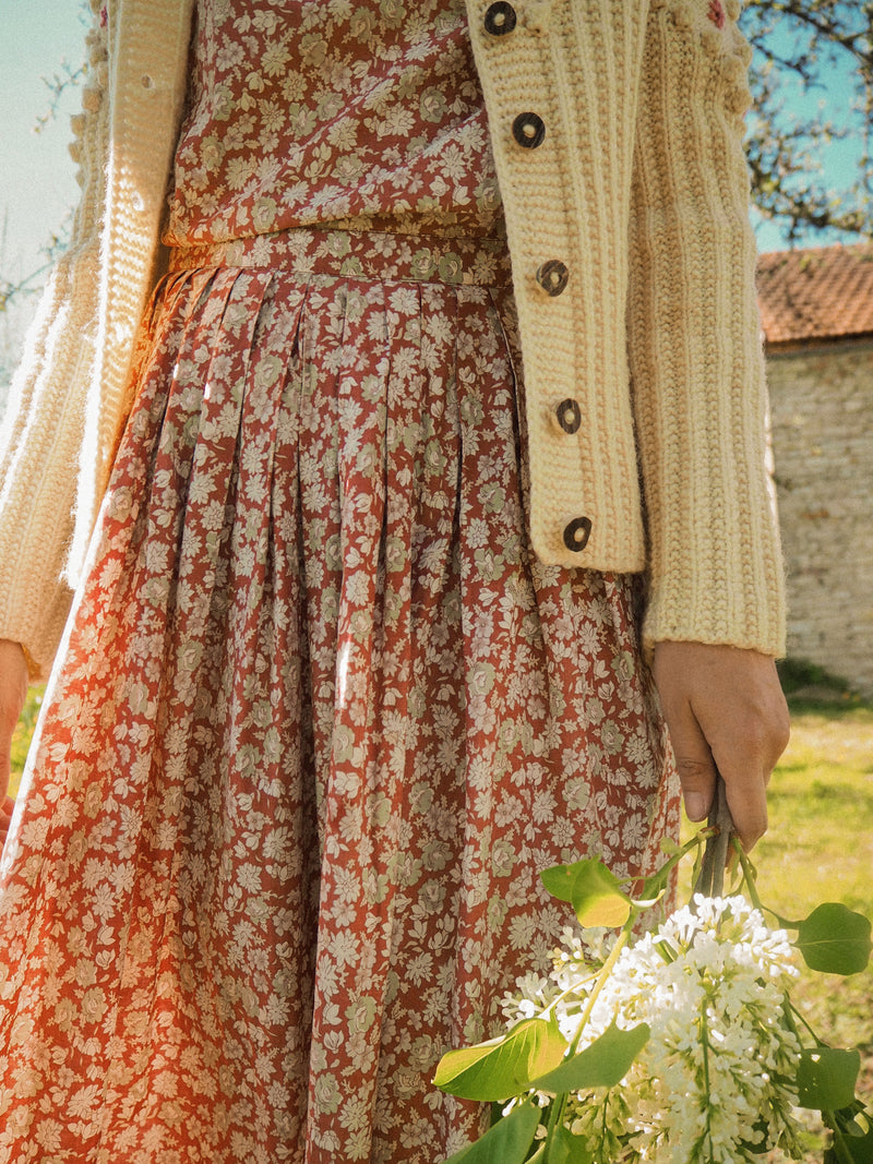DAYDREAMER - 1980s Vintage Cream Popcorn Knit Austrian Cardigan - Size S/M