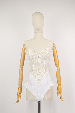 HONEYMOON - 1990s Vintage La Perla Bodysuit/ Teddy Corset - Size M