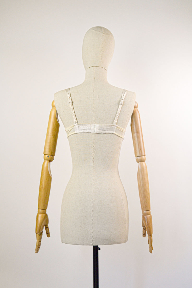 CHARMING - 1980s Vintage Christian Dior Silk Underwired Strapless Balconette Bra - Size 30A