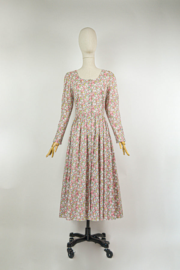 DOGWOODS - 1990s Vintage Cacharel Liberty Print Dress - Size M