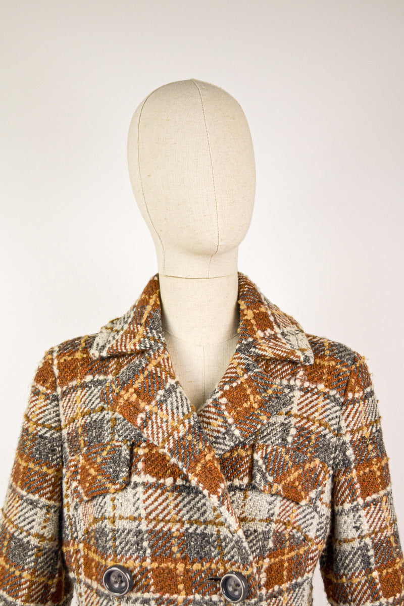 WITH A HOT COCOA - 1970s Vintage Weill Paris Fall Winter Coat Size XS/S